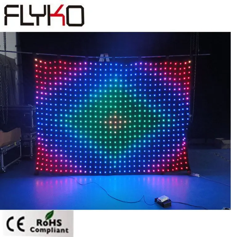 LED stage video cutain for disco night club P90mm 2mX3m | Освещение