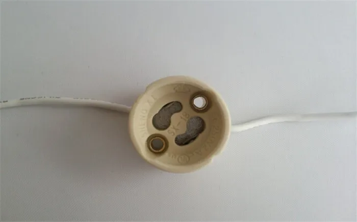 Pottery and Porcelain gu10 base lamp bulb holder with fittings 100mm wire led gu 10 test adapter | Лампы и освещение