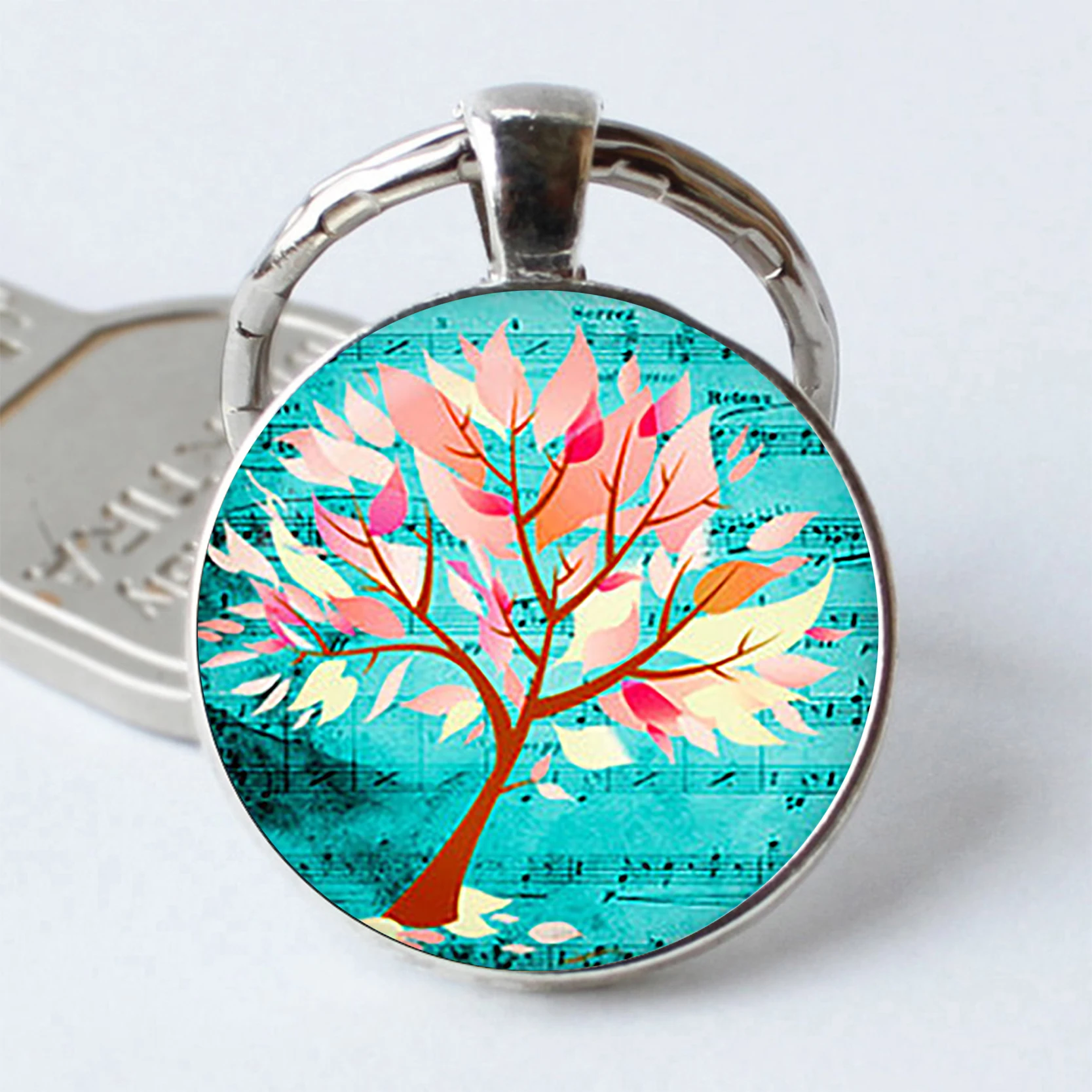 Кольцо брелок с имитацией дерева|tree key chain|key chain ringkey |