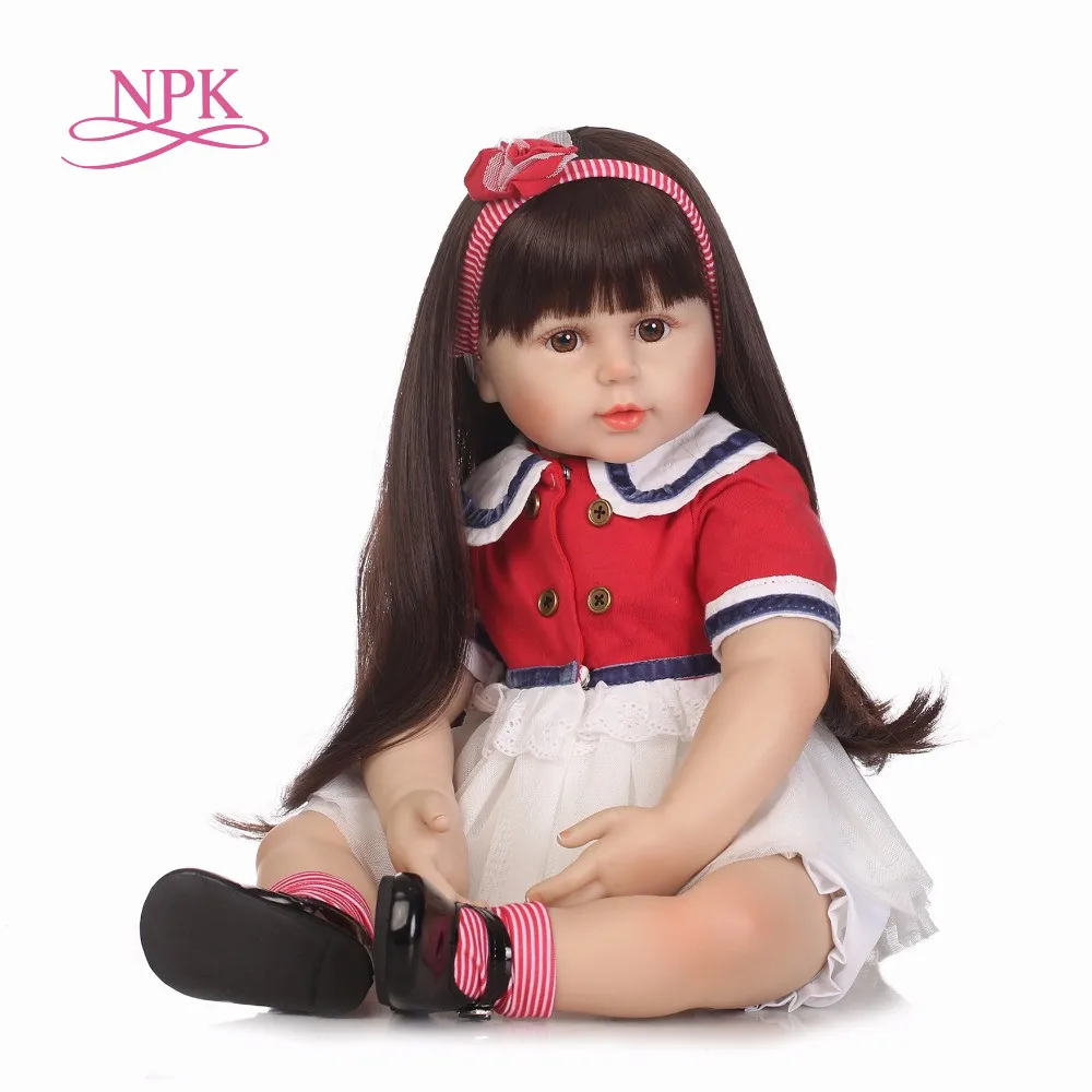 Кукла реборн NPK 55 см силиконовая для детей|Куклы| |