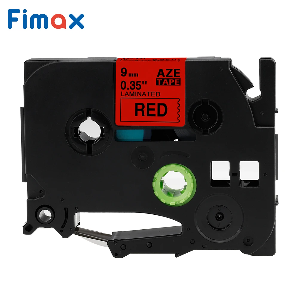 Fimax 3packs TZe421 Совместимость Brother P-touch Этикетка ленты TZe-421 TZ-421 9 мм * 8 м черный на