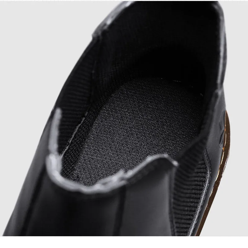 new spring Autumn shoes Men's Chelsea Boots Ankle Big Size Black Red British Style Man Soft Leather Free Shipping | Обувь