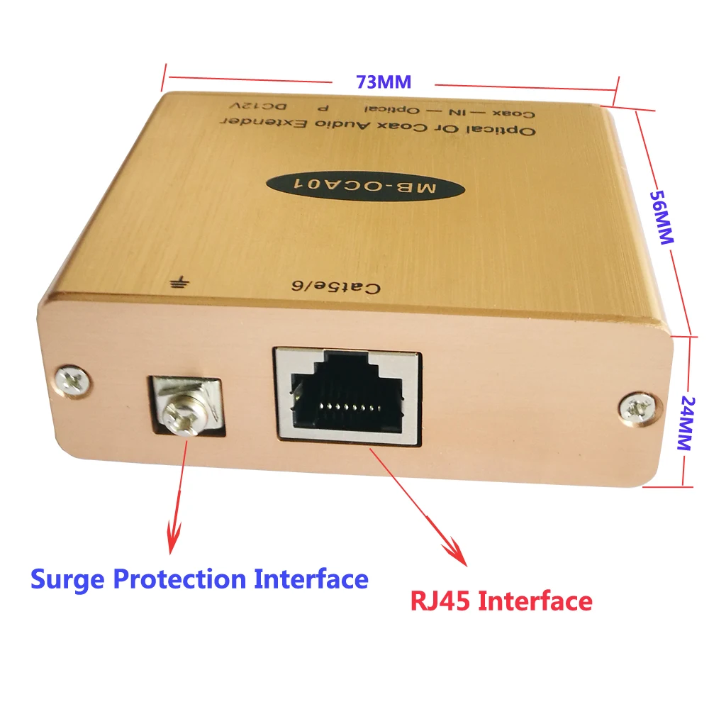 Цифровой оптический Toslink S/PDIF коаксиальный Волокно-оптический аудио удлинитель по cat5e/6 до 500ft