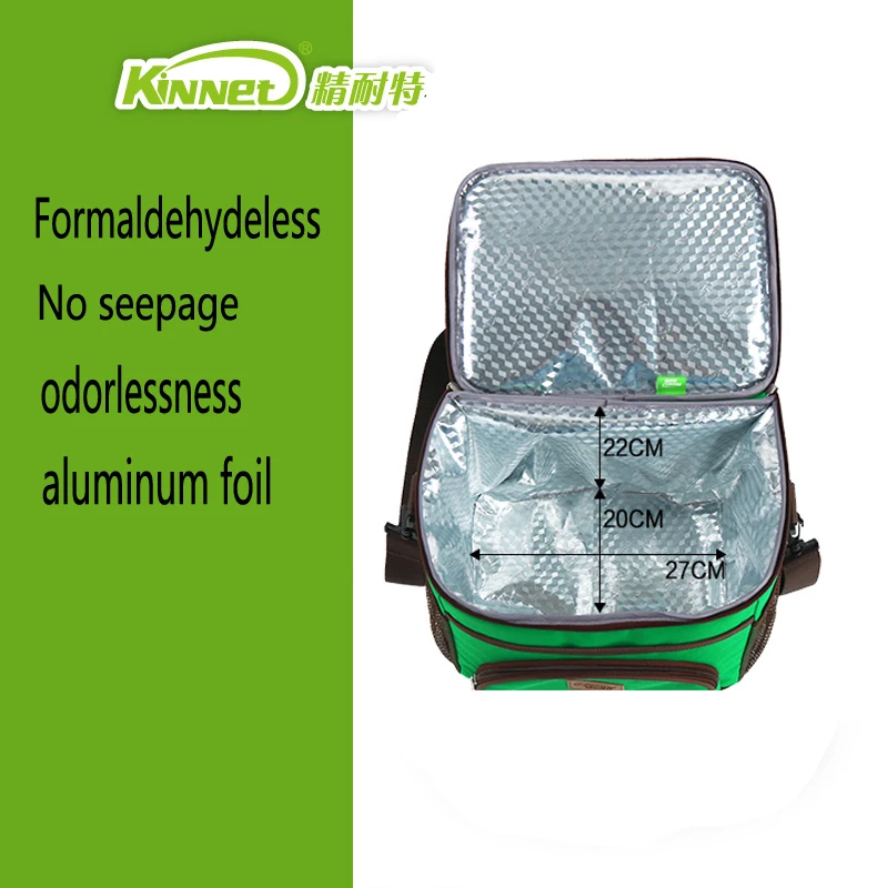 KinNet сумка холодильник утолщенная теплоизоляционная ткань оксфорд алюминиевая