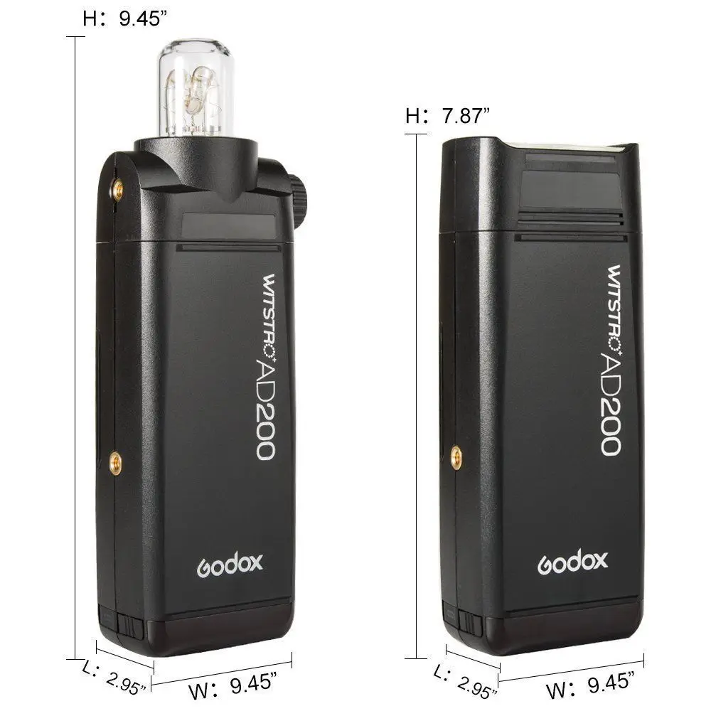 GODOX AD200 карманная Вспышка TTL 2 4G HSS 1/8000s двойная световая головка 200Ws Беспроводная X