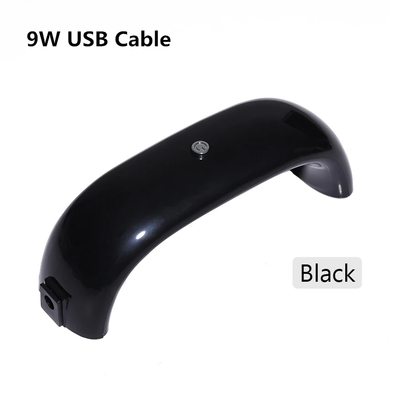 9W USB Cable Black Сушилка для ногтей BORN PRETTY, СВЕТОДИОДНЫЙ УФ-светильник для ногтей, USB лампа для маникюра, ЖК-дисплей, сушка, Гель-лак для ногтей, инструмент для дизайна ногтей - Цвет: 9W USB Cable Black