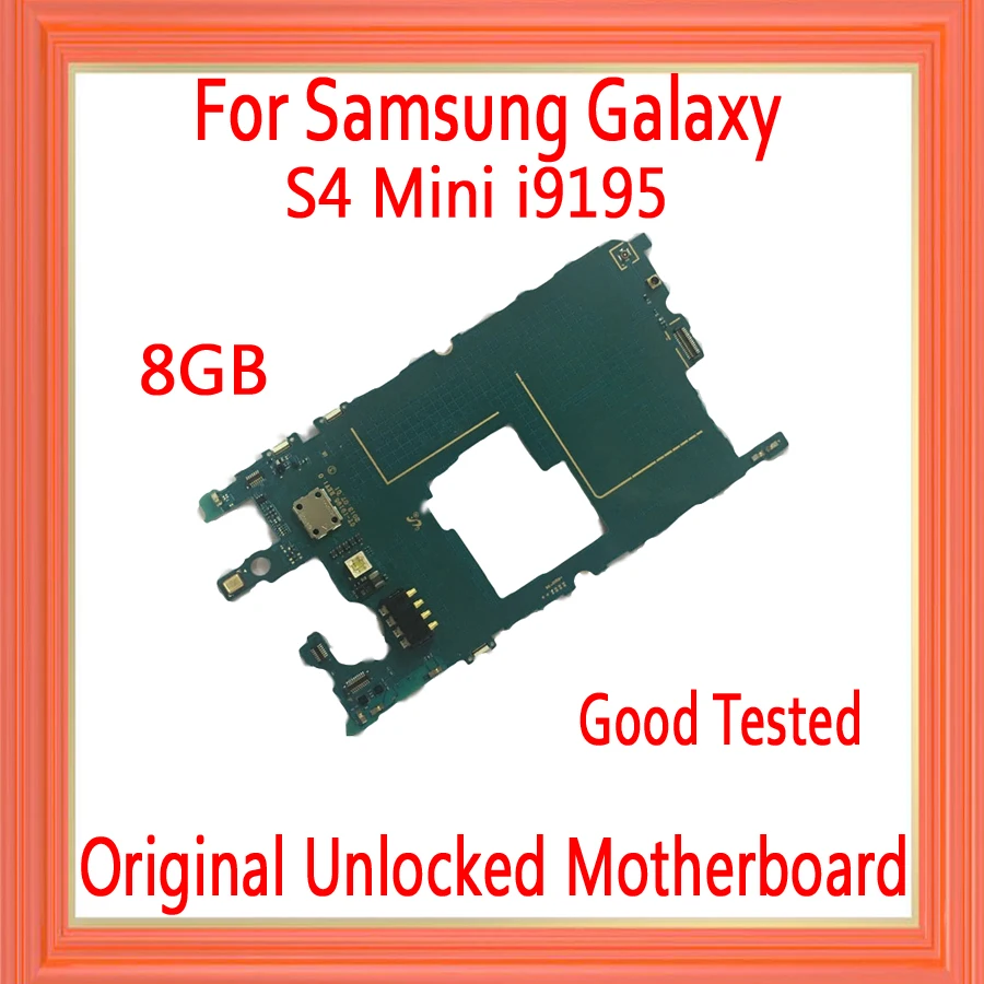Оригинальная разблокированная материнская плата для Samsung Galaxy S4 mini i9195 с полными