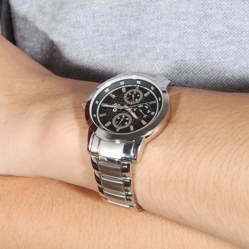 Лучшие модные кварцевые наручные часы из нержавеющей стали роскошные Брендовые