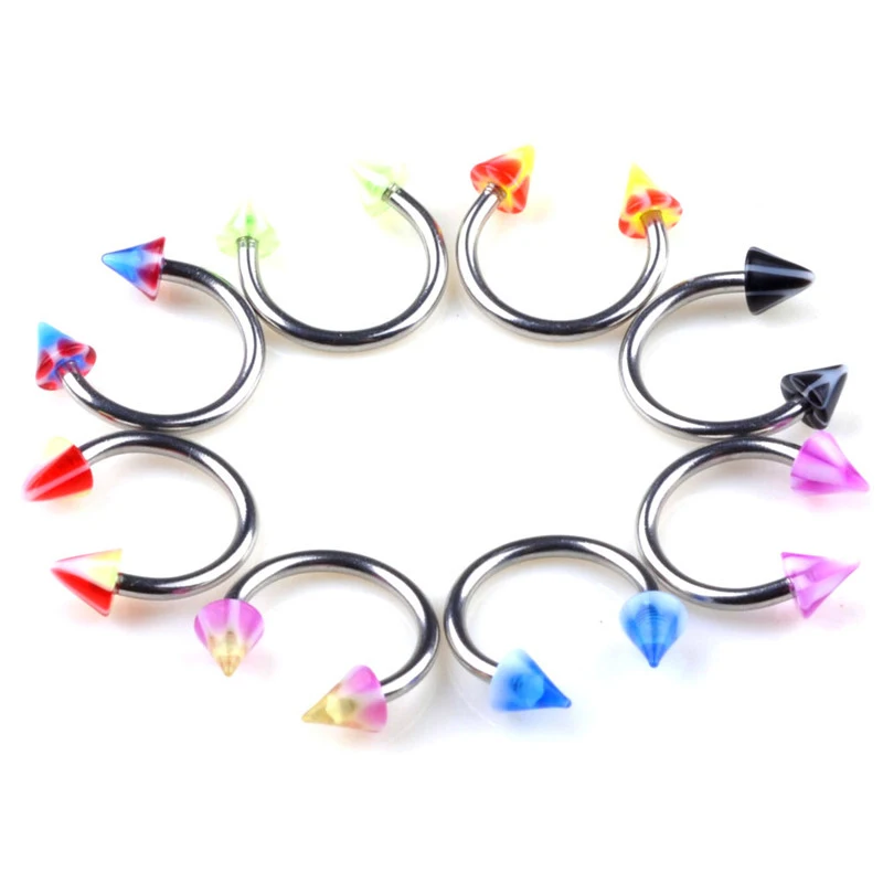 10 шт. акриловые серьги гвоздики из хирургической стали|piercing body jewelry|body jewelrywholesale