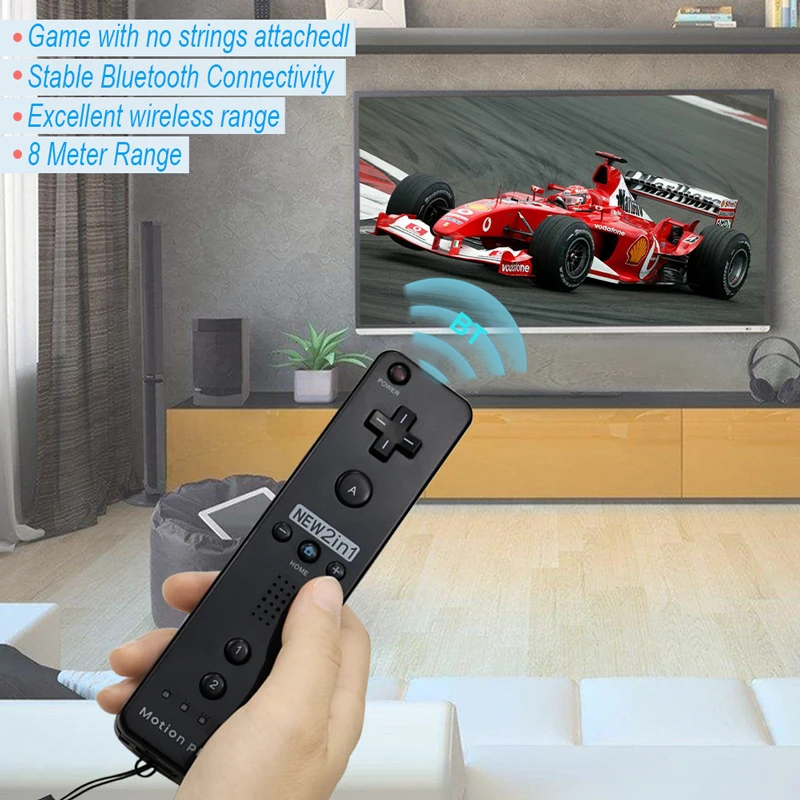 Фото 2pcs/lot Build-in Motion Plus Wireless Controle Remote Controller For Nintend Wii Bluetooth Gamepad Mando Электроника 2pcs/lot Build-in Motion Plus Wireless Controle Remote Controller For Nintend Wii Bluetooth Gamepad Mando Электроника