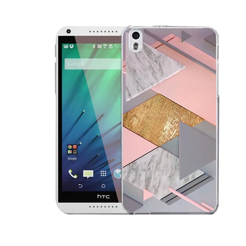 Qmswei ТПУ прозрачный чехол для телефона htc M8 тиснение мягкая сетка Треугольники