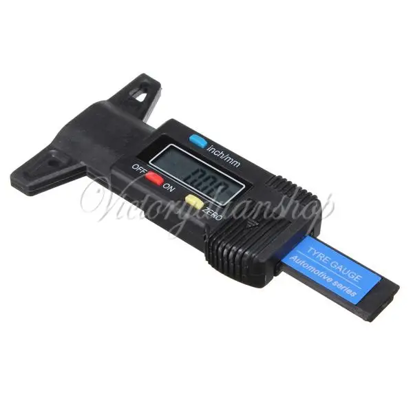 Brand New Black Precise LCD Digital Display Tread Depth Gauge Caliper Micrometer 0-25.4mm |