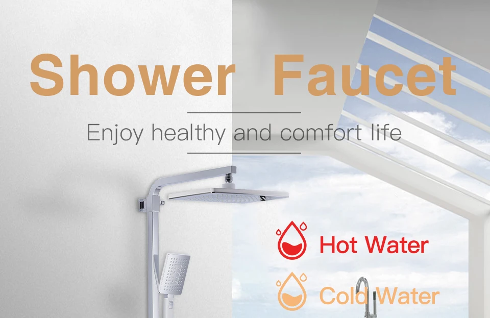GAPPO Душевая система, латунный душевой набор для ванной комнаты, настенный массажный душ, насадка для ванны, смеситель для ванной, душевой кран, краны