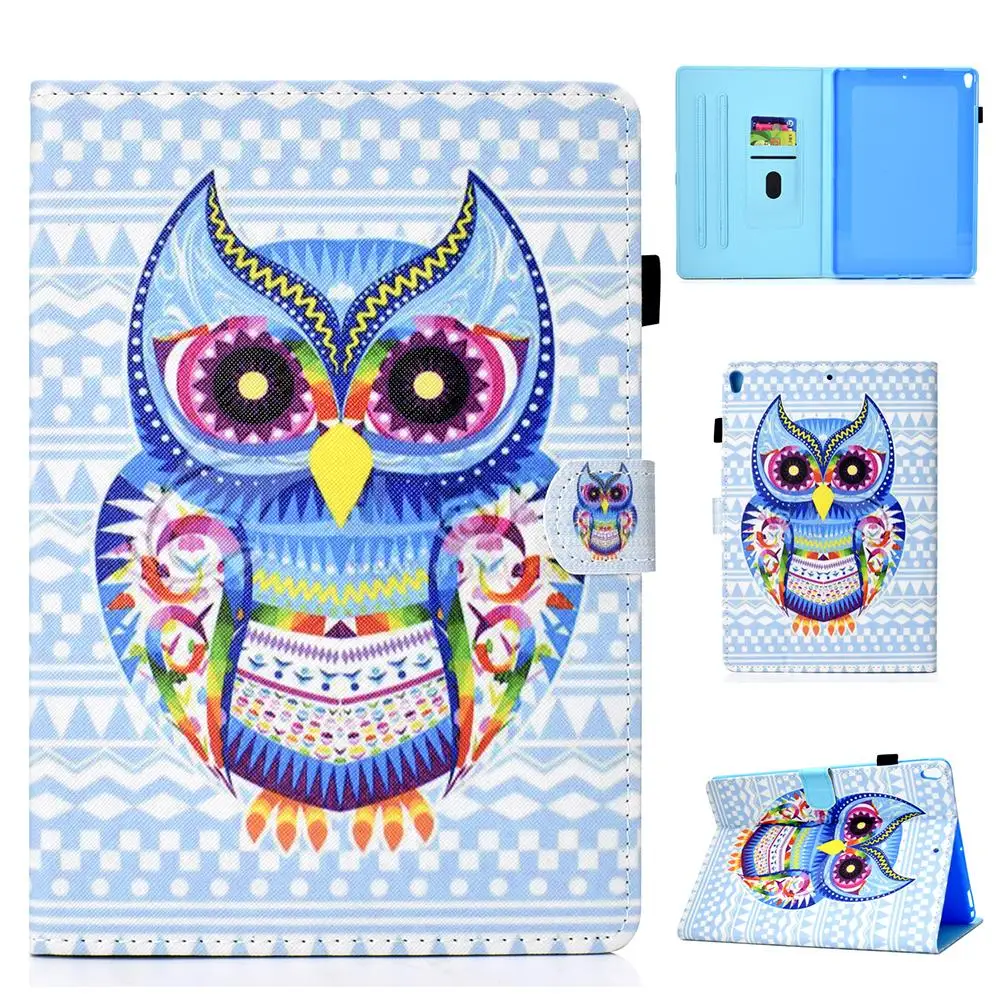 Painted Case For Apple iPad pro 10.5'' 2017 A1701 Smart Cover Funda Soft TPU Leather Auto Sleep Children's Gift cartoon Skin |