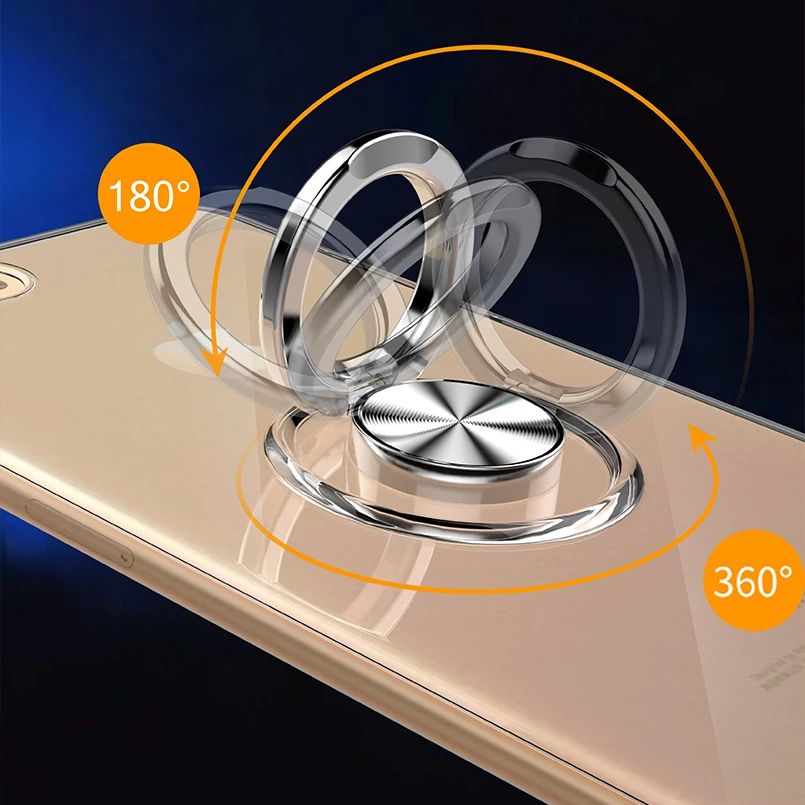 Кронштейн кольцо держатель чехол для iPhone X XS XR MAX Бампер ТПУ 8 7 6 6S Plus защитная