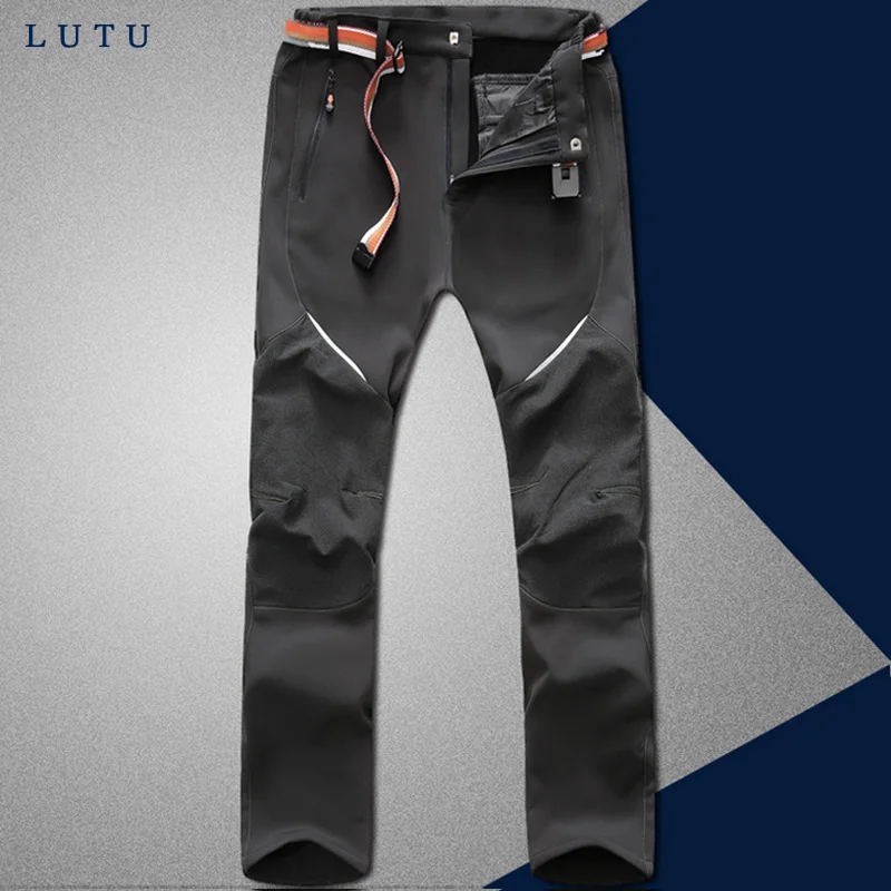 Лидер продаж 2017 утепленные Зимние флисовые лыжные брюки с мягкой оболочкой