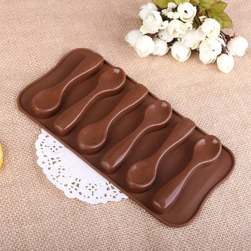 Ручная работа DIY силиконовая форма маленькая ложка шоколадная ледяная для
