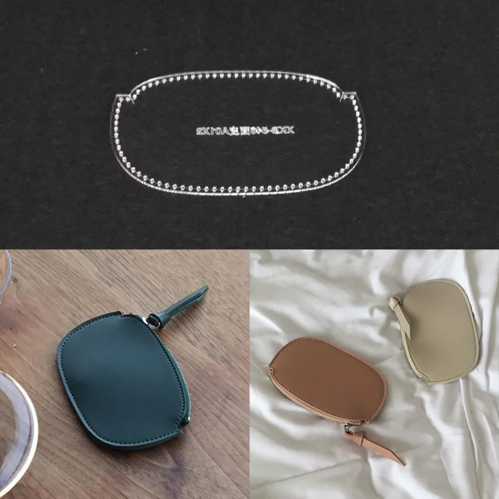 Лазерный шаблон для резки акриловых ремесел ручной работы кожа молния вокруг