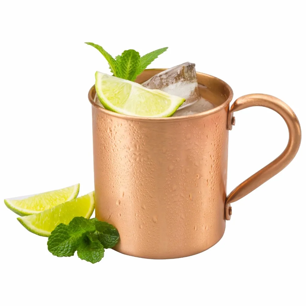 

450ml 16.0oz 100% Copper Moscow Mule Mug Durable Coppery Beer Mugs Coffee Mug Milk Cup Pure Copper Cup Drinkware