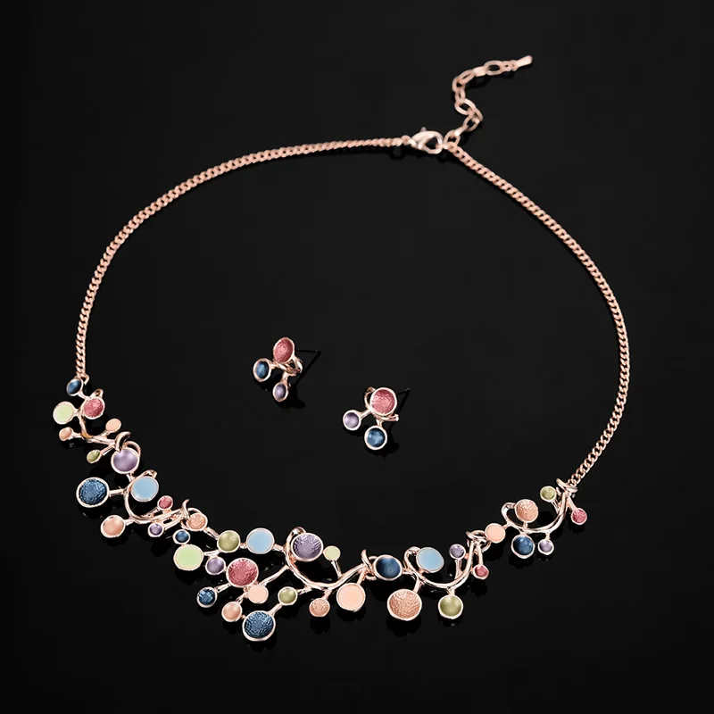 2019 набор свадебных украшений Свадебный золото Цвет комплекты для женщин