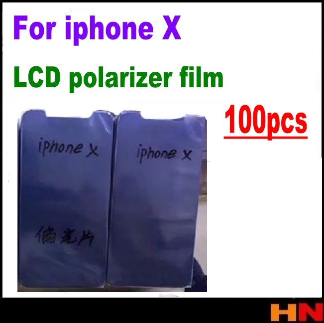 100 шт. оптовая продажа поляризационная пленка Замена для iPhone X ЖК-поляризатор