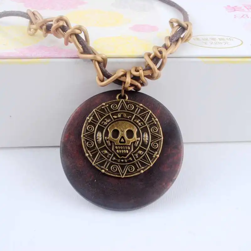 Винтажное ожерелье в античном стиле длинная веревочная цепочка подвеска виде