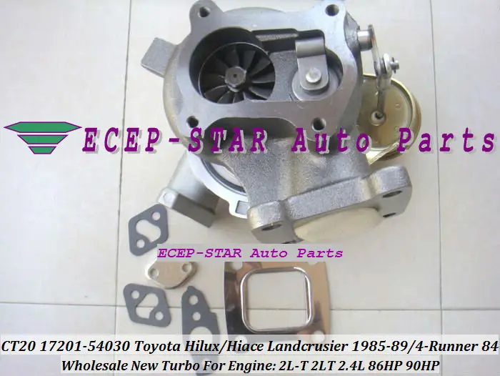 Турбокомпрессор CT20 17201 54030 для TOYOTA LANDCRUISER LJ70 1720154030 89 4 runner 1985 2L T 2LT 2.4L|turbocharger