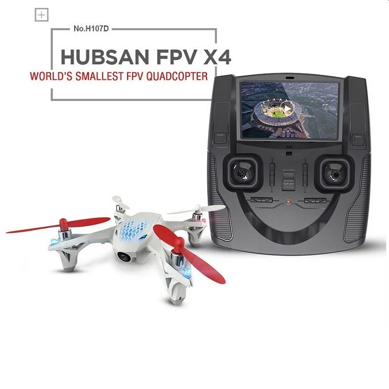 Hubsan X4 H107D 4CH 6 оси Квадрокоптер RTF w/5 8G FPV 6CH передатчик и 0.3MP игрушка с дистанционным