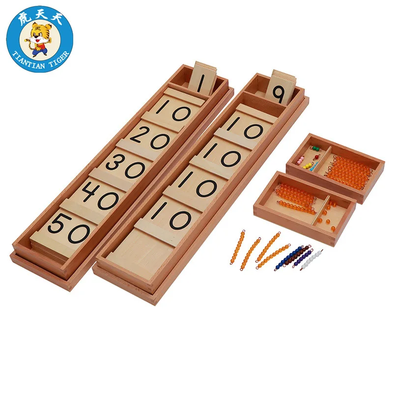 

Montessori Mathematics Kindergarten Children's baby digital cognitive learning wooden puzzle toy teaching aids Seguin Boards