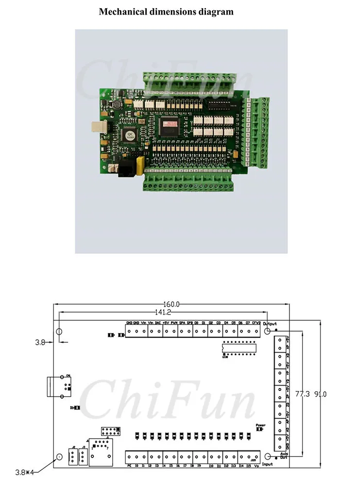 USB CNC Mach3 гравировальный станок, плата управления, фрезерный станок с ЧПУ, E-CUT, плата управления движением, 3 оси