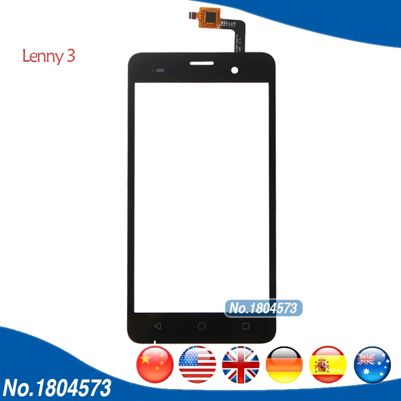 Для Wiko Lenny/Lenny 2/Lenny 3/Lenny 4 плюс Сенсорный экран дигитайзер Переднее стекло