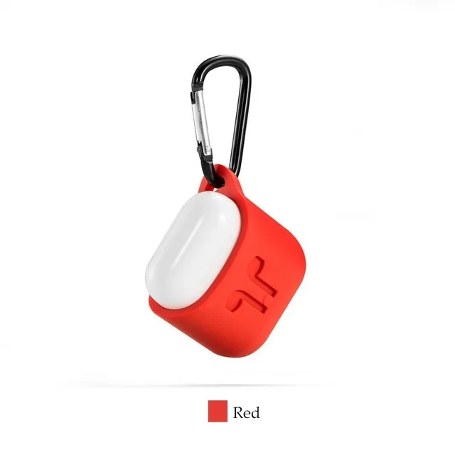 2nd version red Светящиеся Air pods защитный чехол водонепроницаемый мягкий чехол для кожи с защитой от потери карабины зарядка Airpods аксессуары - Цвет: 2nd version red