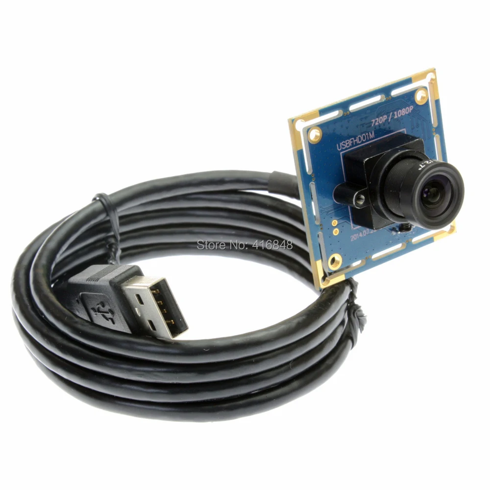 Черно белая монохромная usb камера 2 МП Ominivision CMOS OV2710 MJPEG 30fps/60fps/120fps монохромный