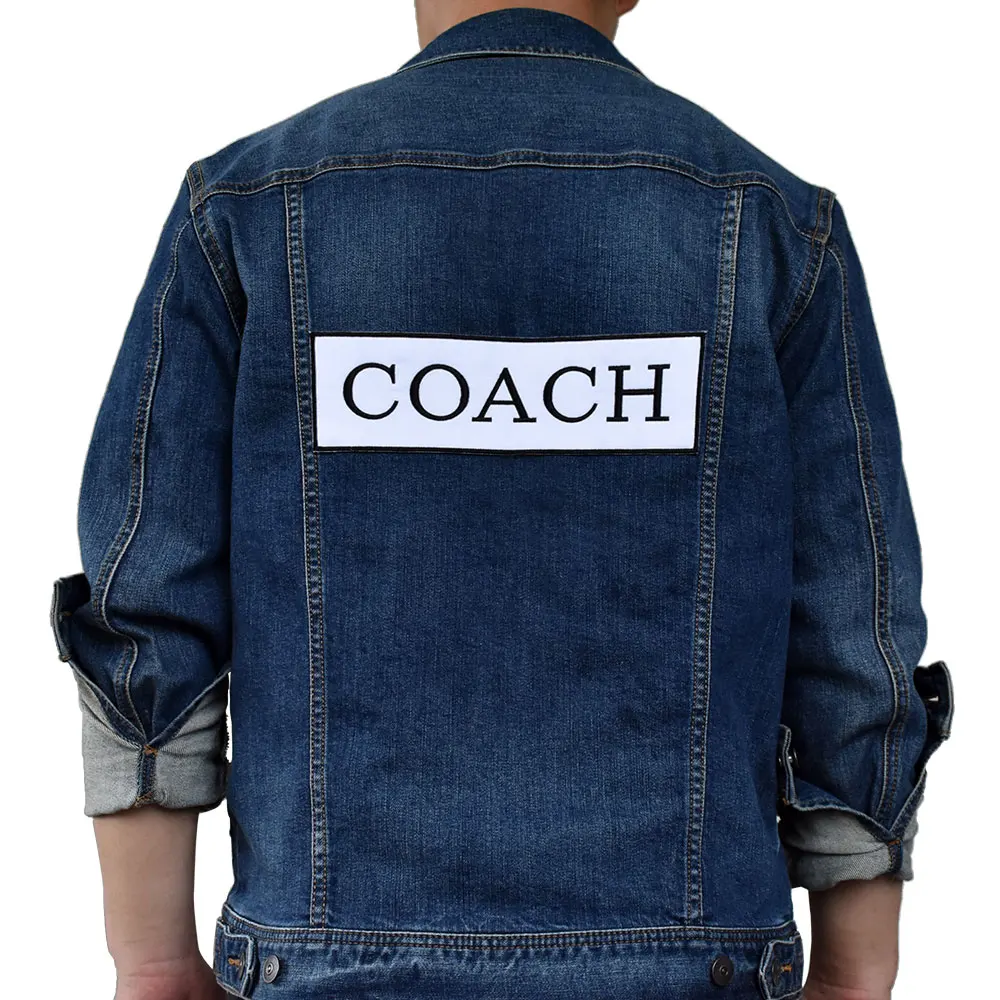 COACH Biker патч для поддержки куртки панк мотоцикл вышивка Скелет Байкерский значок