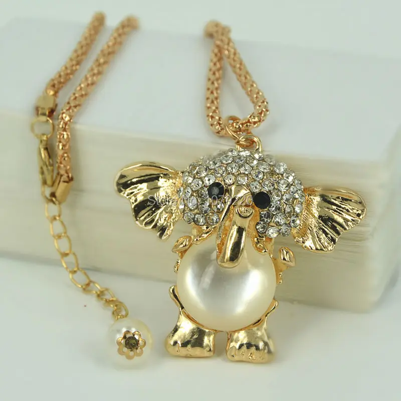 2016 новая мода ювелирные изделия ожерелье для женщин маленький слон свитер