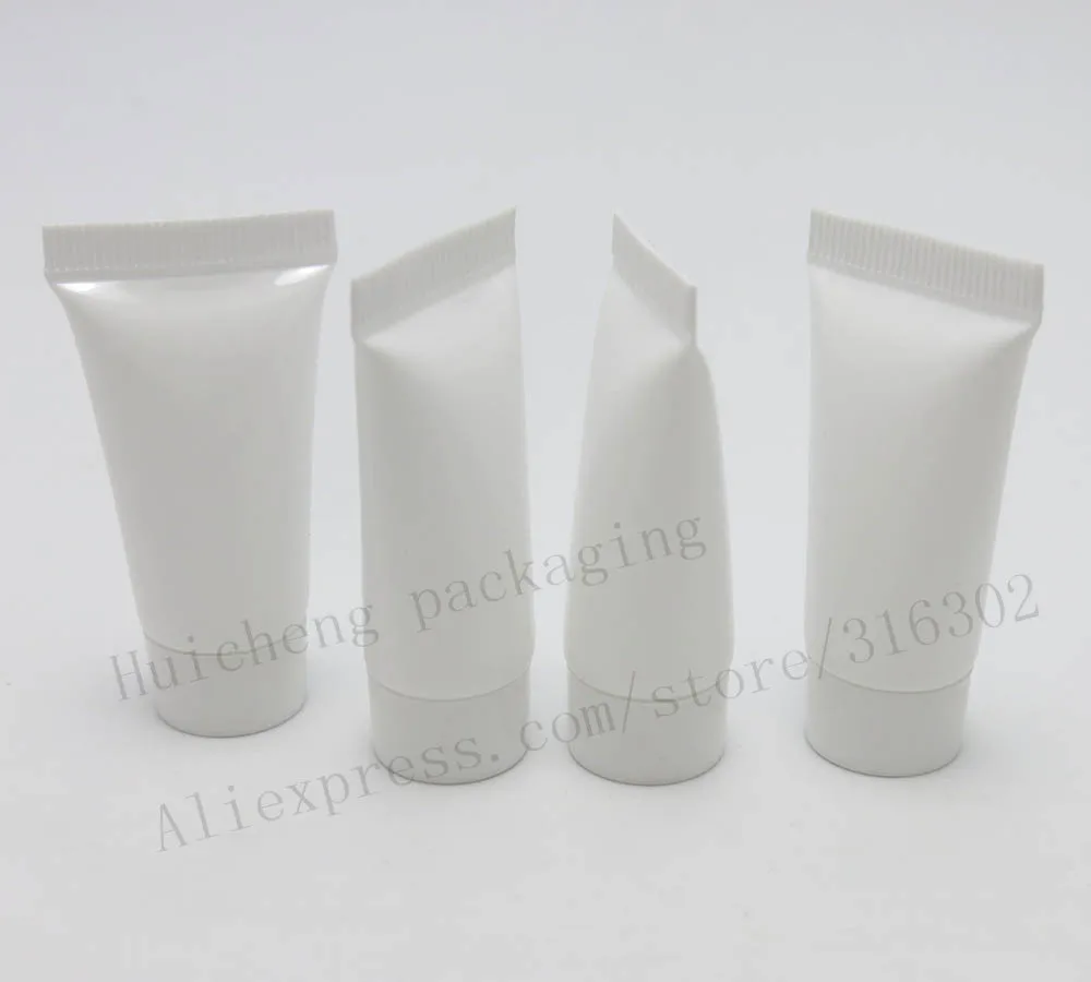 100 x Travel Empty Portable 5ml White Facial Cleanser Bottle Refillable Makeup Container Sample Bottles Soft Tube | Красота и