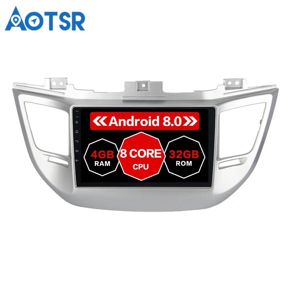 Автомагнитола 9 дюймов, Android 8,0, 4 Гб + 32 ГБ, PX5 8 ядер для Hyundai Tucson IX35 2016 2017, Android 8,0 IX35