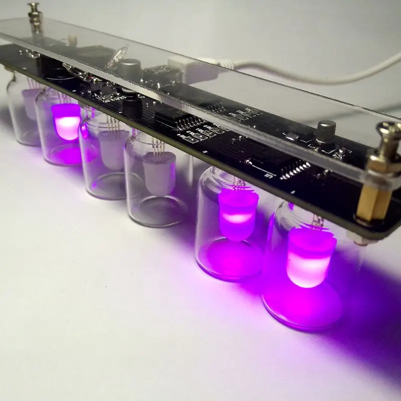 Креативный RGB цвет часовой набор 51 SCM DIY Электронный комплект красочные световые