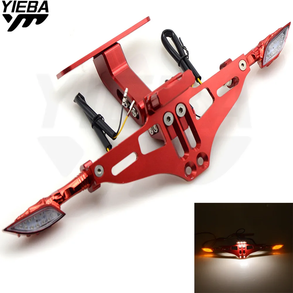 

Motorcycle License Plate Bracket Licence Plate Holder Turn Light FOR BMW HP2 Enduro K1600 GT/GTL K1300 S/R/GT R 1200GS E46 MT07