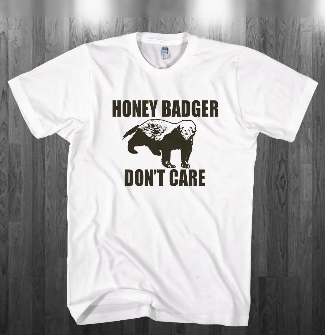 Футболка с принтом медового барсука Don't Care футболки dont care fan Повседневная