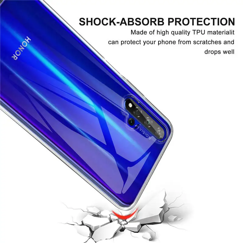 Чехол для Huawei Honor 20 6 26 дюйма мягкий силиконовый чехол из ТПУ телефона Honor20 YAL-L21 YAL L21