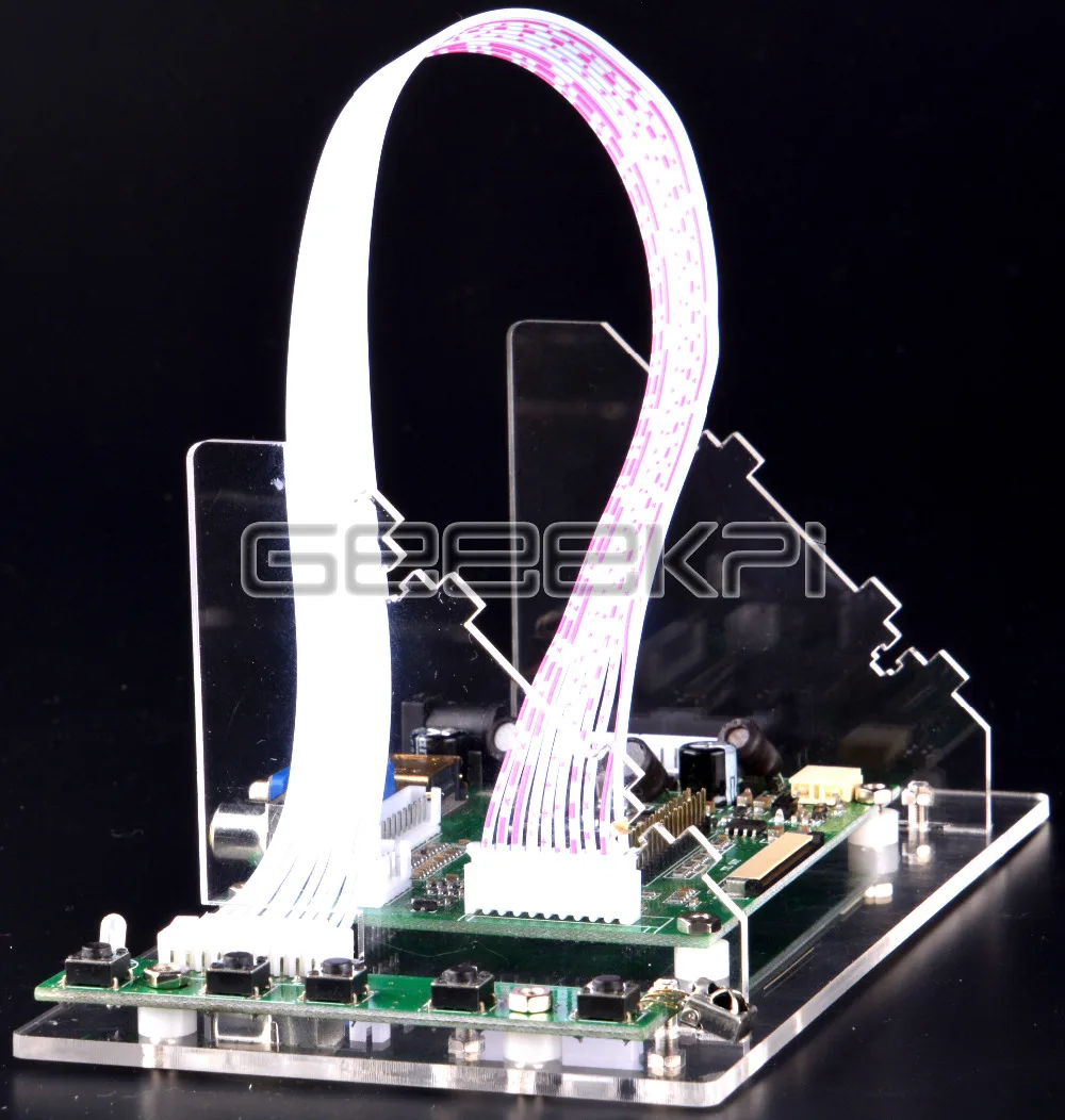 Raspberry 7 дюймов ЖК дисплей Экран Дисплей прозрачный акриловый кронштейн Корпус