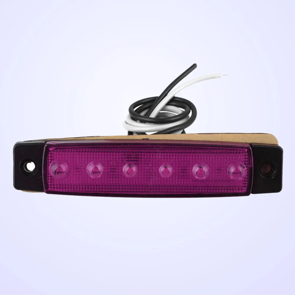 Светодио дный 6 LED Грузовик Ван спереди боковой фонарь ясно индикатор сигнальные