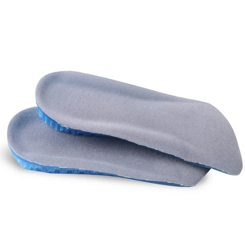 Силиконовая гелевая стелька увеличивающая высоту 2 см сотовая подушка для пятки