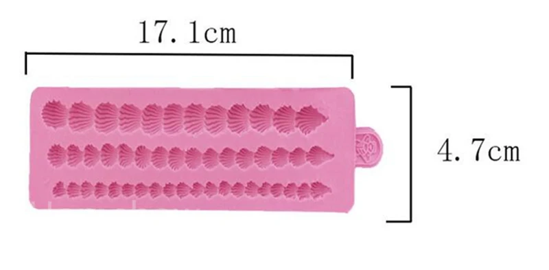 Декоративная силиконовая форма для торта 3 решетки края Длинные веревки ракушки