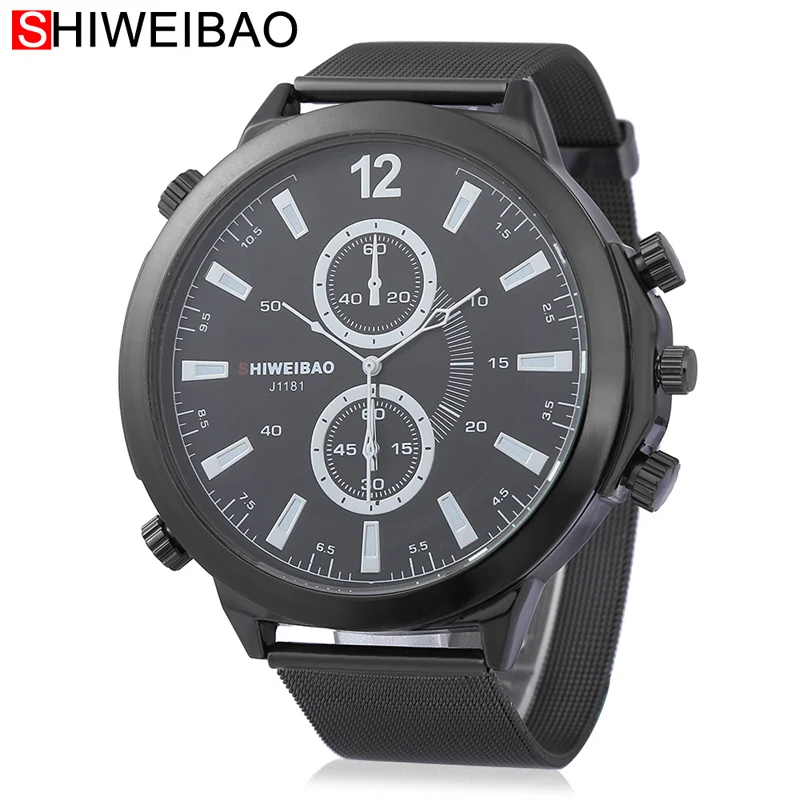 2021SHIWEIBAO новые модные мужские деловые стальные крутые наручные часы для мальчиков