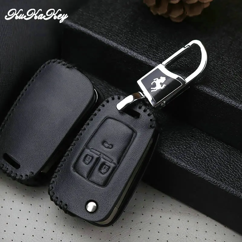 Kukakey чехол для ключей Шевроле это эпос Lova Camaro Impala Orlando Кожаный Автомобильный Чехол