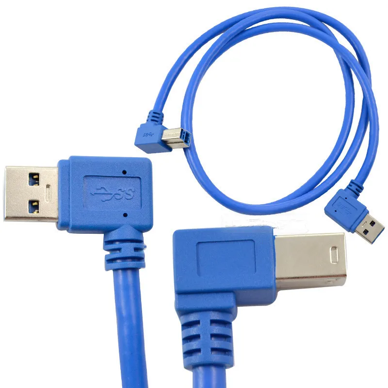 USB 3 0 Мужской слева изгиб к мужчине B правый локоть 90 градусов жесткий диск box