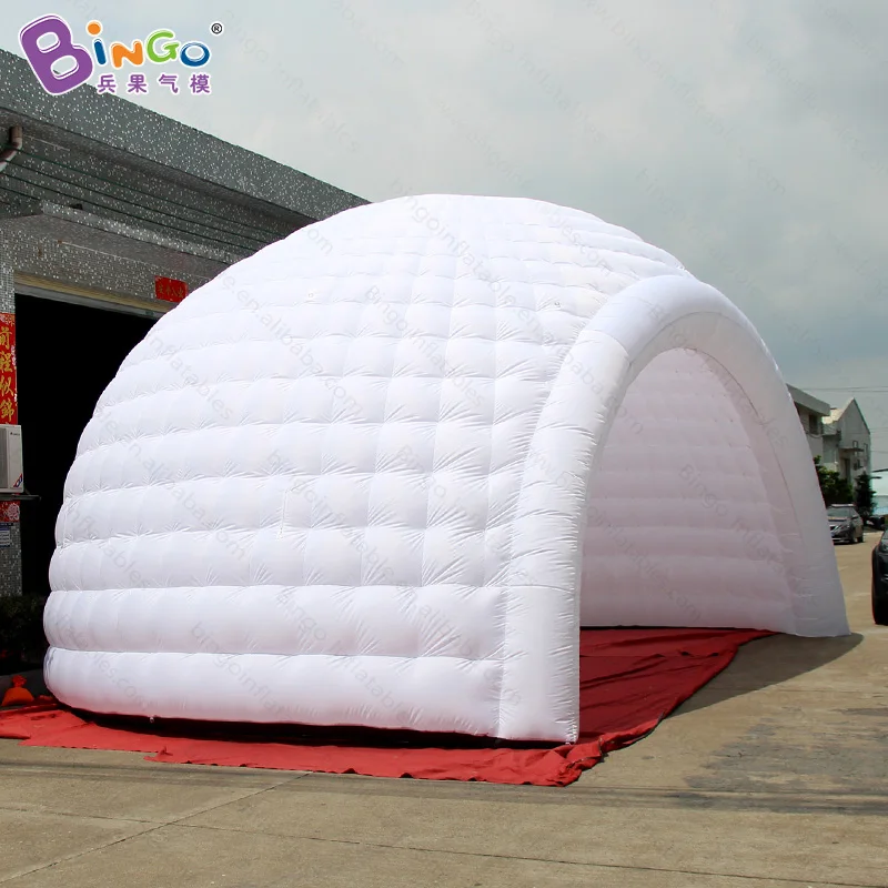 8x7x5 метров Надувное освещение igloo/надувная купольная палатка для снега/надувная
