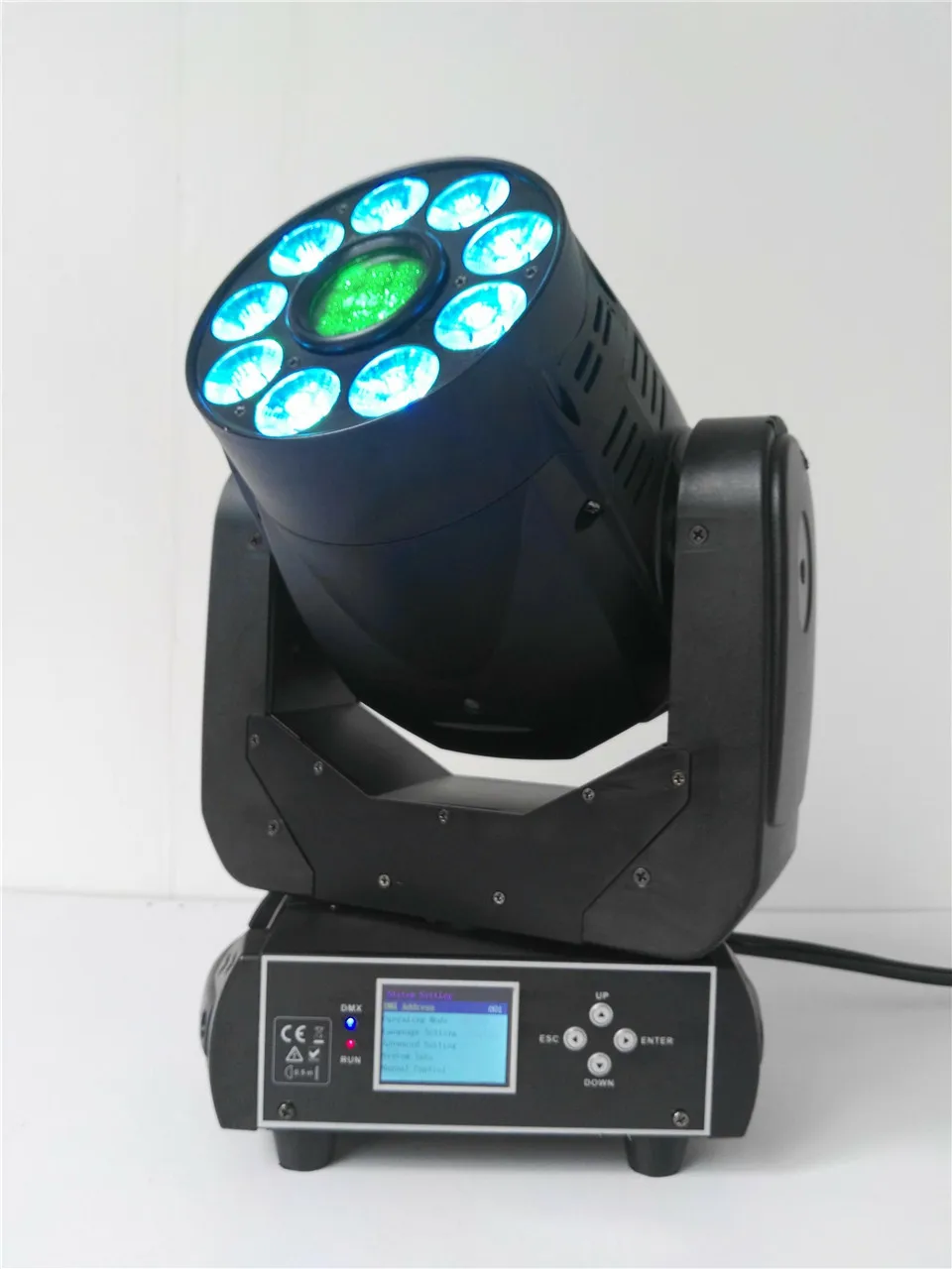6 шт. 90 Вт LED Moving Head Light + 9x18 WASH RGBWA UV в 1 цвет Light/90 Disco DJ DMX прожектор Ligh|Эффект